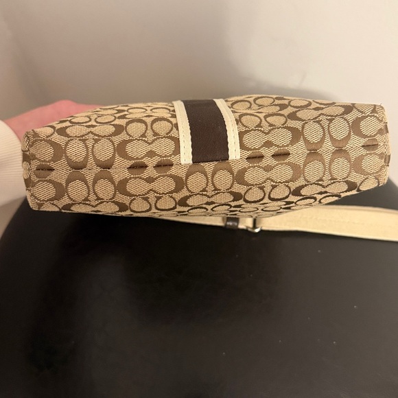 COACH Signature Stripe North/South Swingpack Crossbody Bag - Picture 6 of 13